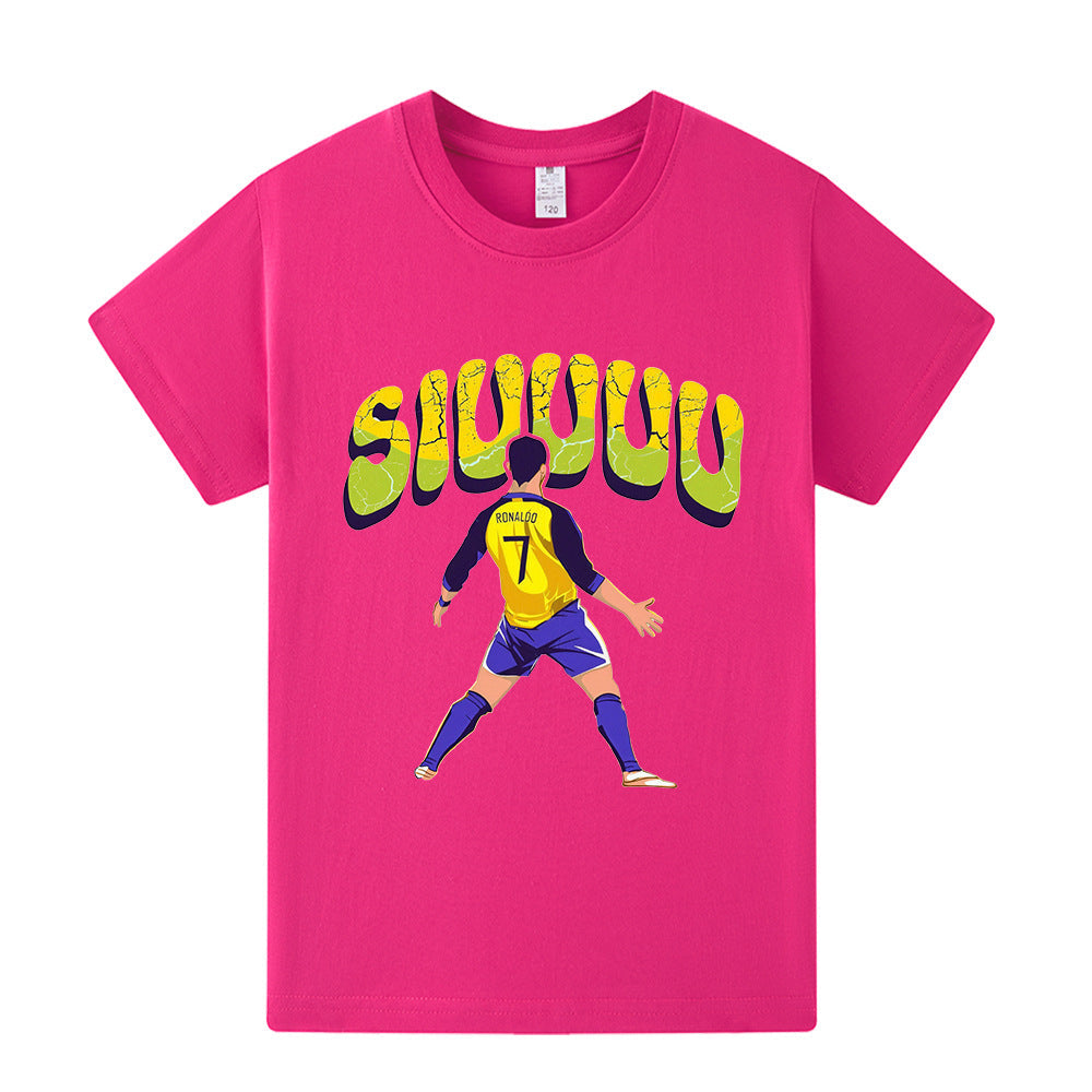 Cristiano Ronaldo T-shirt de Foot Enfant - Design