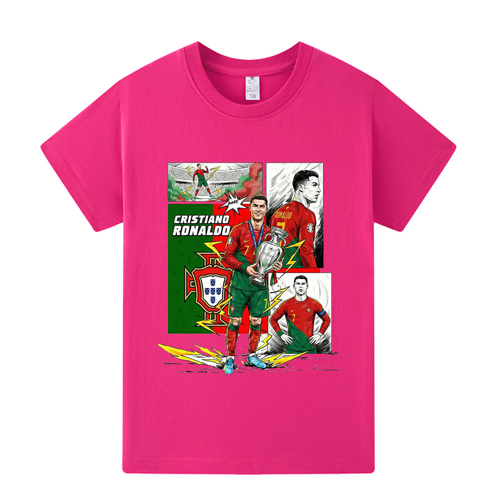 Cristiano Ronaldo T-shirt de Foot Enfant - Portugal - Confortable