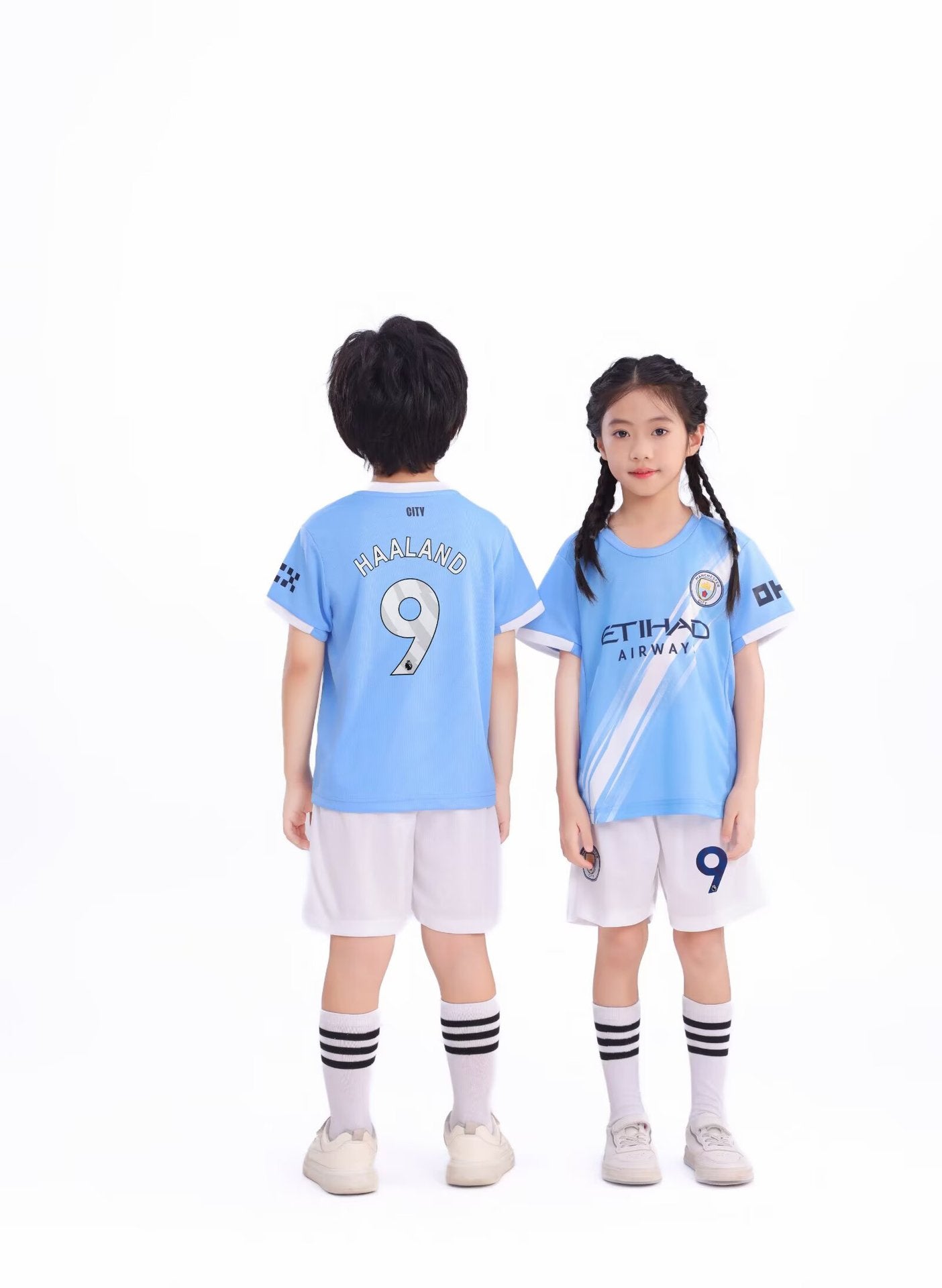 Haaland Maillot de Foot Enfant - Maillot et Short