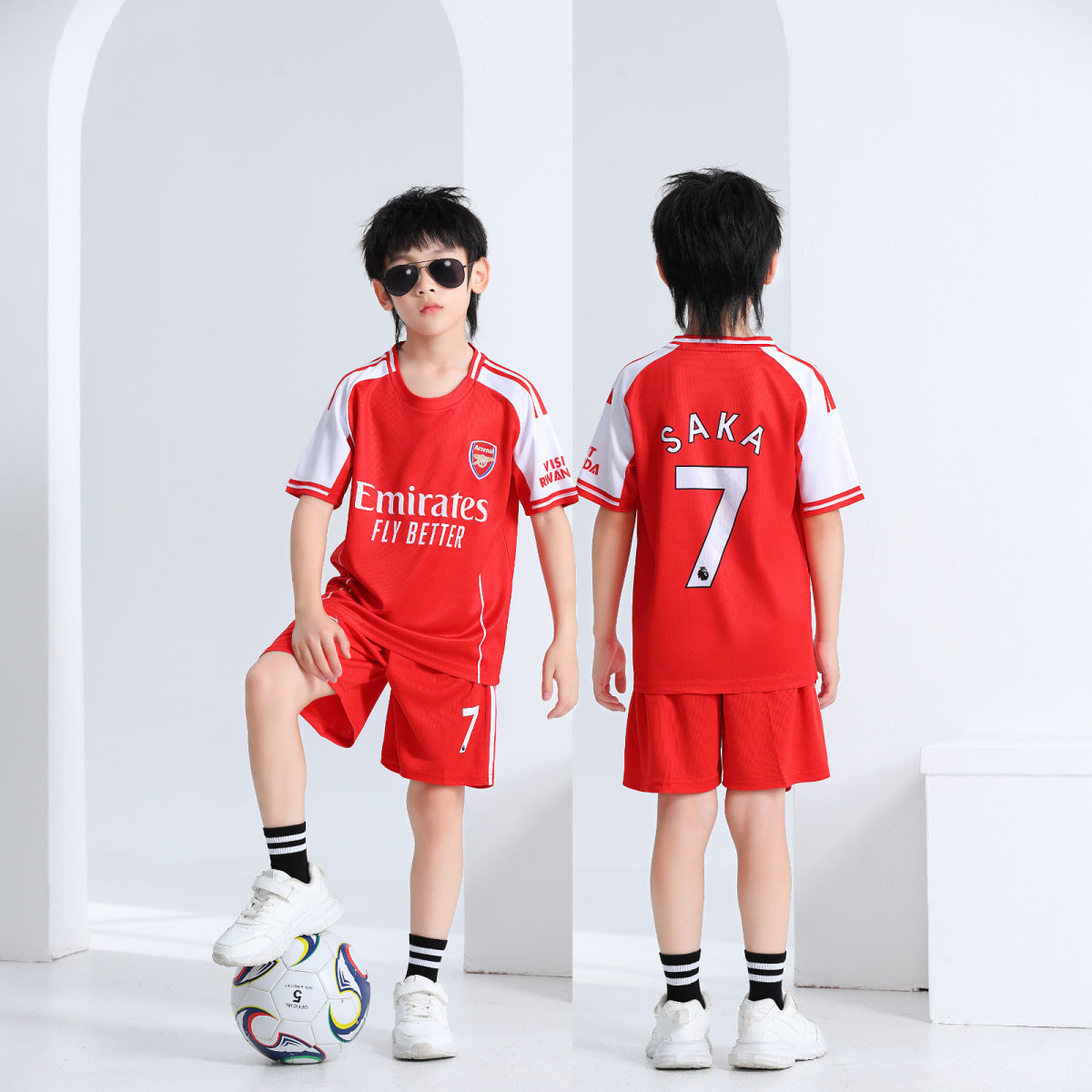 Saka Maillot de Foot Enfant - Maillot et Short