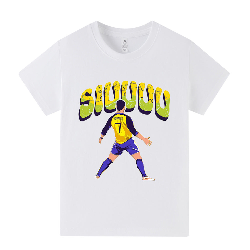 Cristiano Ronaldo T-shirt de Foot Enfant - Design