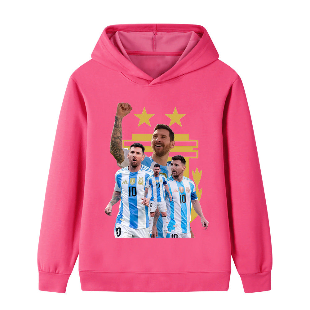Messi Sweat à Capuche Foot Enfant - Design