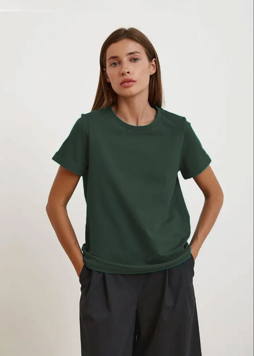 Emma | T-shirt Classique à Manches Courtes Tendance Éclatant