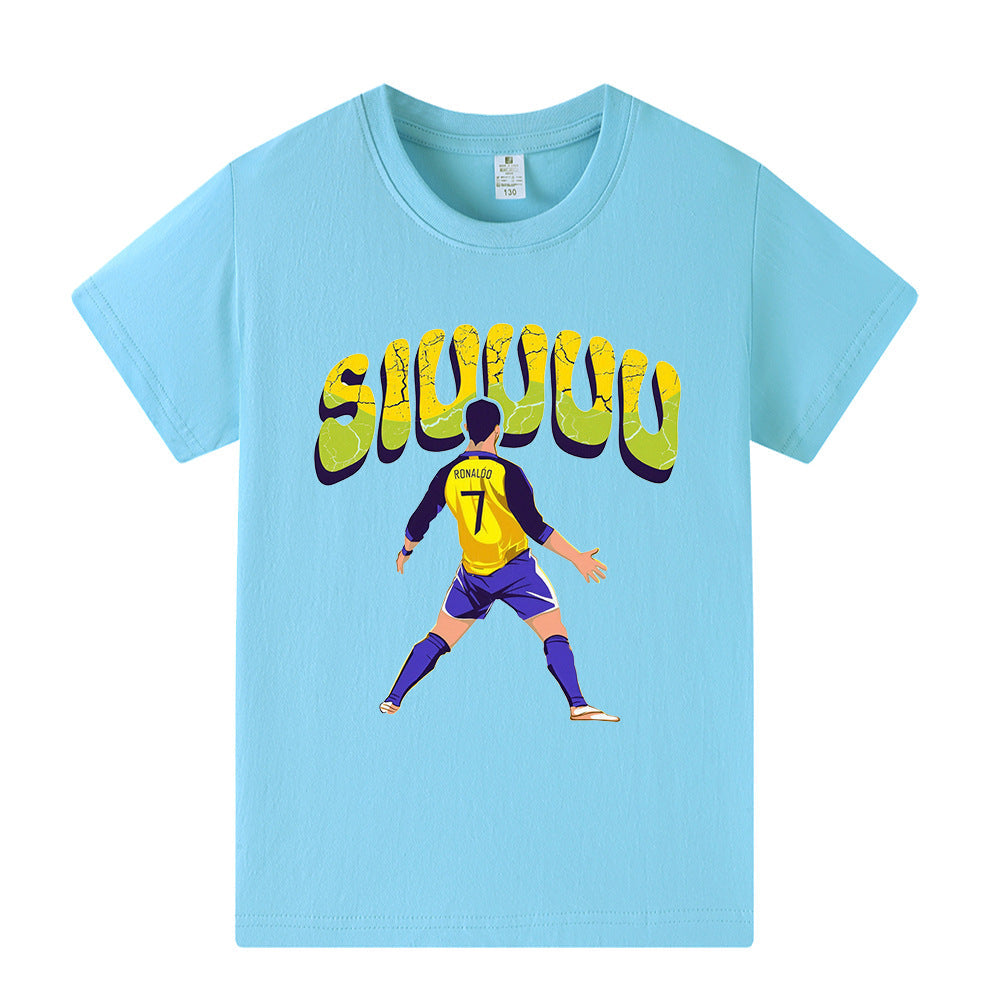 Cristiano Ronaldo T-shirt de Foot Enfant - Design