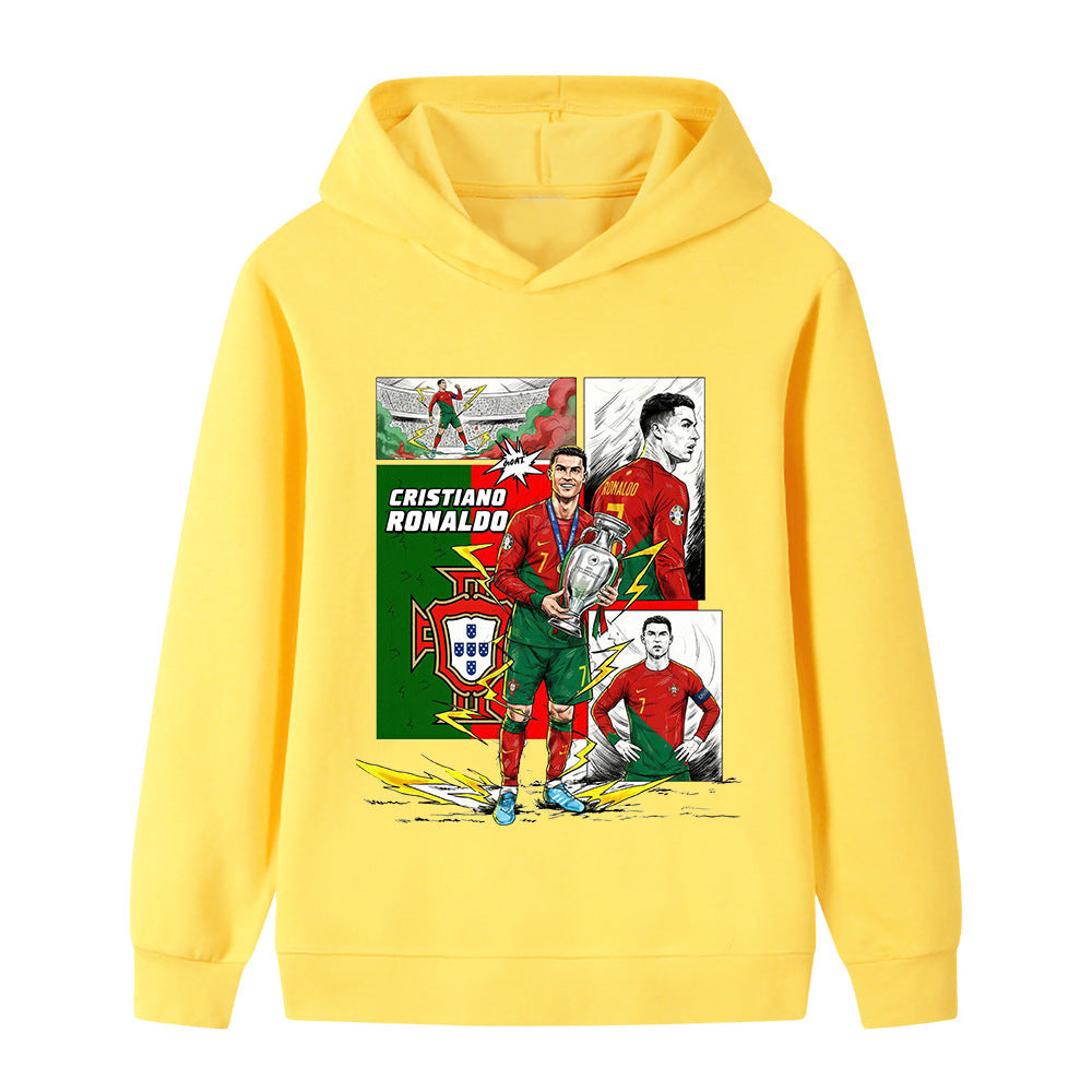 Cristiano Ronaldo Sweat à Capuche Foot Enfant - Portugal - Sportif