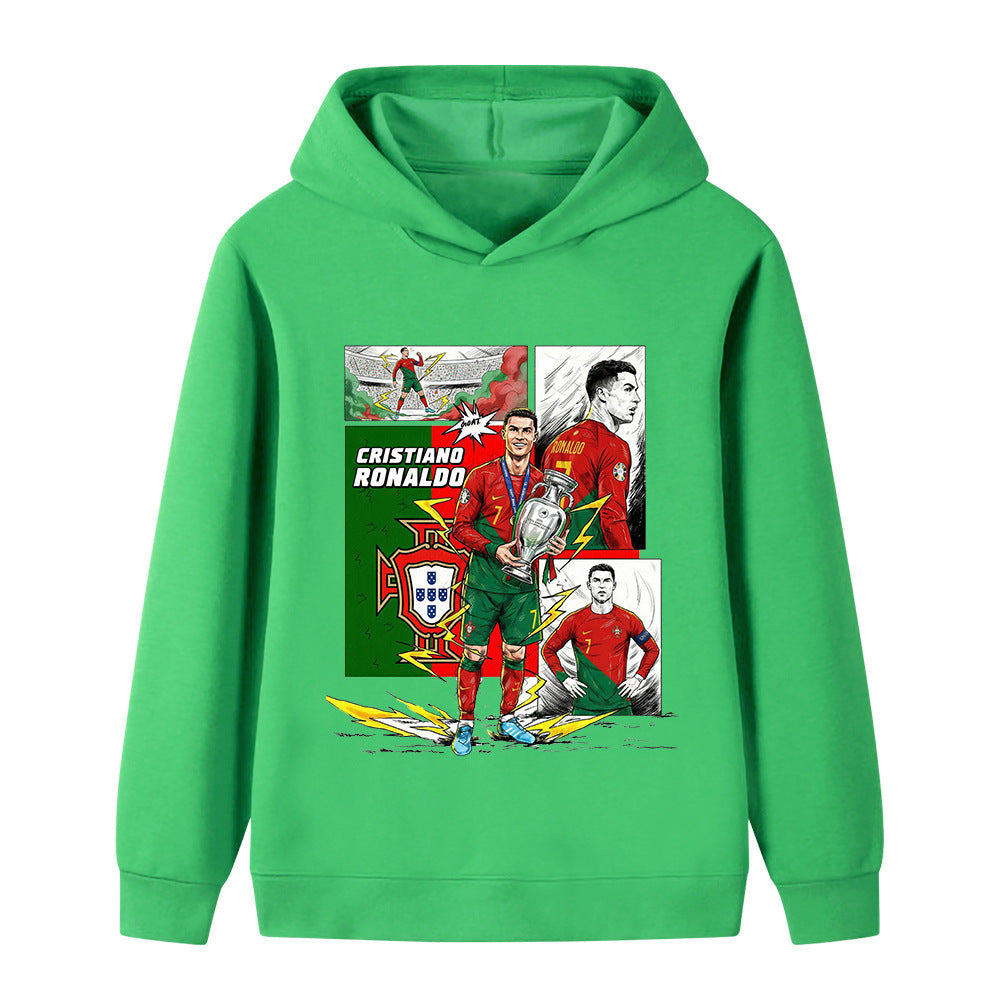 Cristiano Ronaldo Sweat à Capuche Foot Enfant - Portugal - Sportif