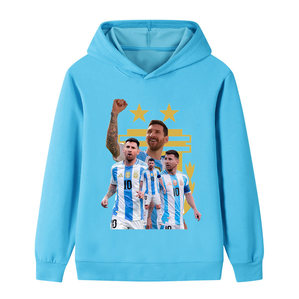 Messi Sweat à Capuche Foot Enfant - Design