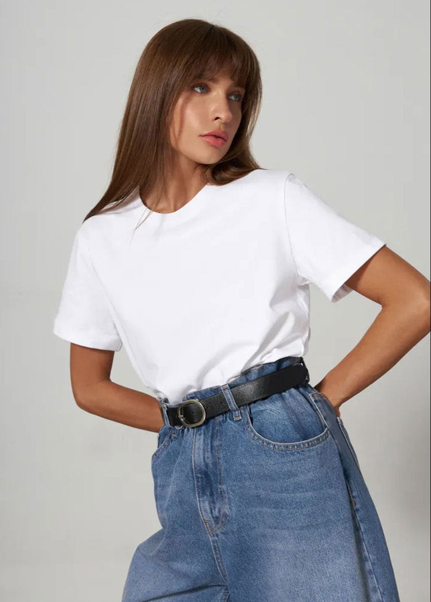 Emma | T-shirt Classique à Manches Courtes Tendance Éclatant
