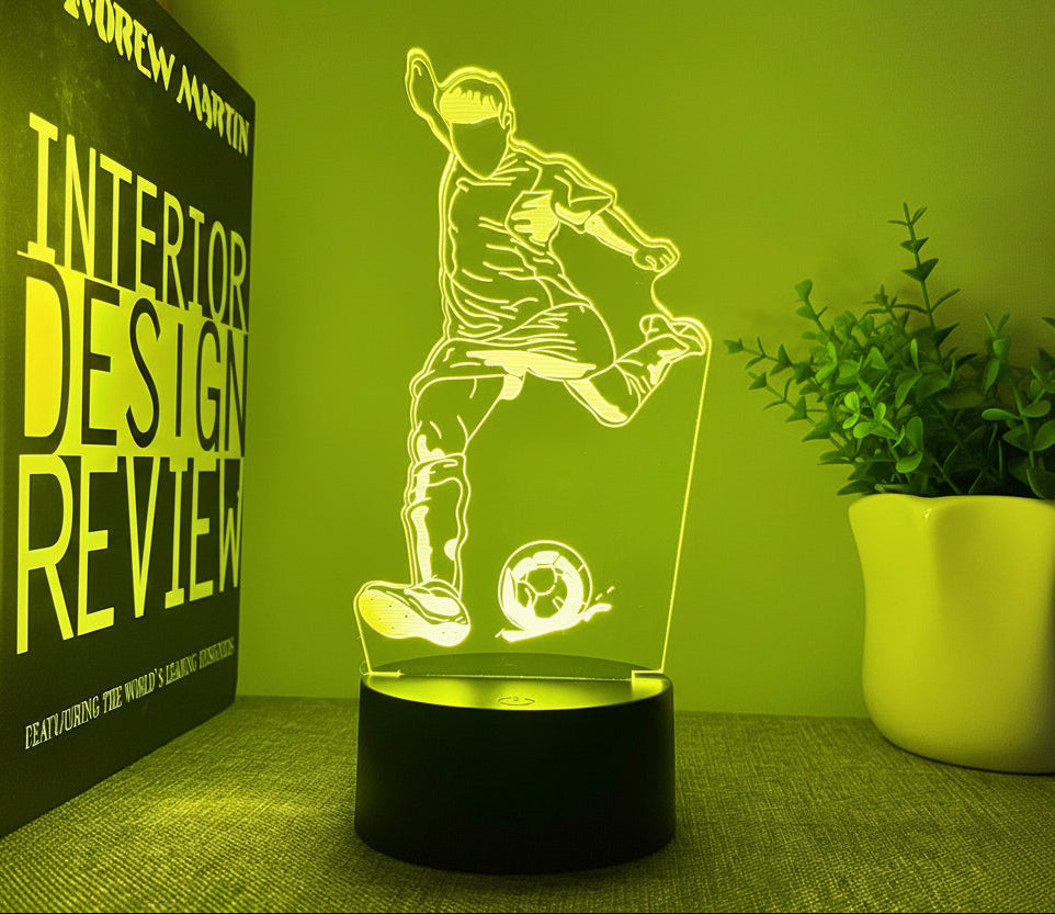 Foot Lampe LED 3D Illusion - Veilleuse - USB