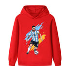Lionel Messi Sweat à Capuche Foot Enfant - Doux