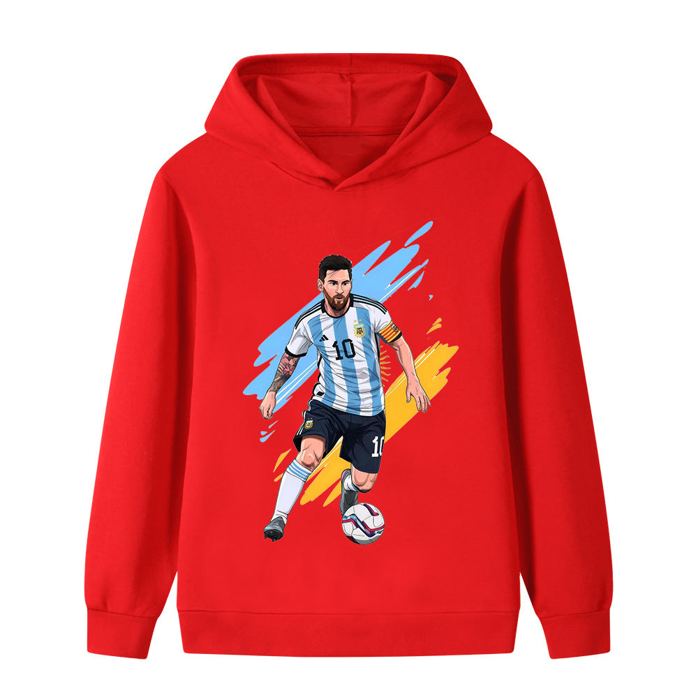 Lionel Messi Sweat à Capuche Foot Enfant - Doux