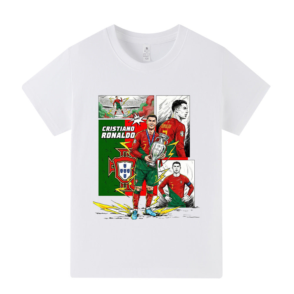 Cristiano Ronaldo T-shirt de Foot Enfant - Portugal - Confortable