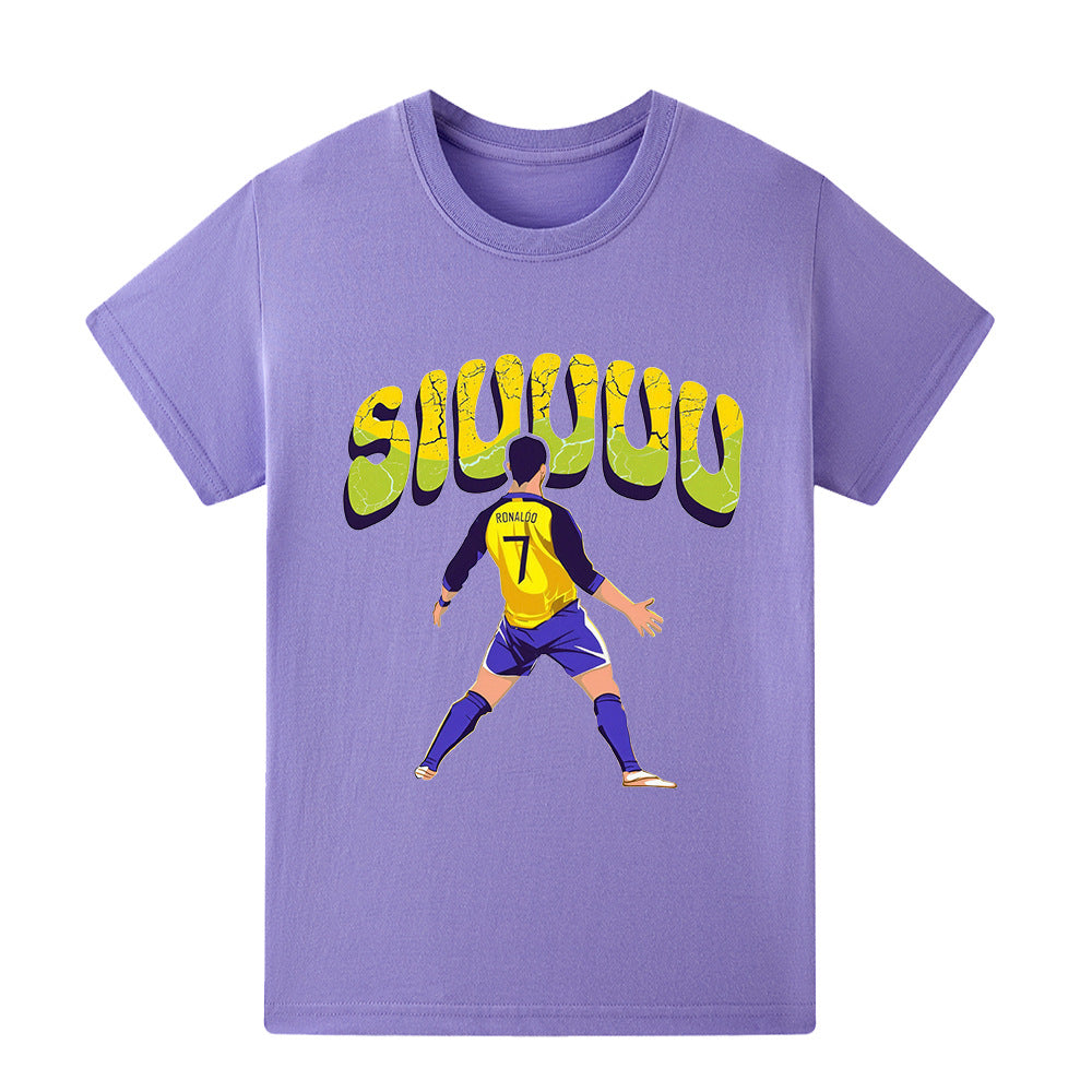 Cristiano Ronaldo T-shirt de Foot Enfant - Design