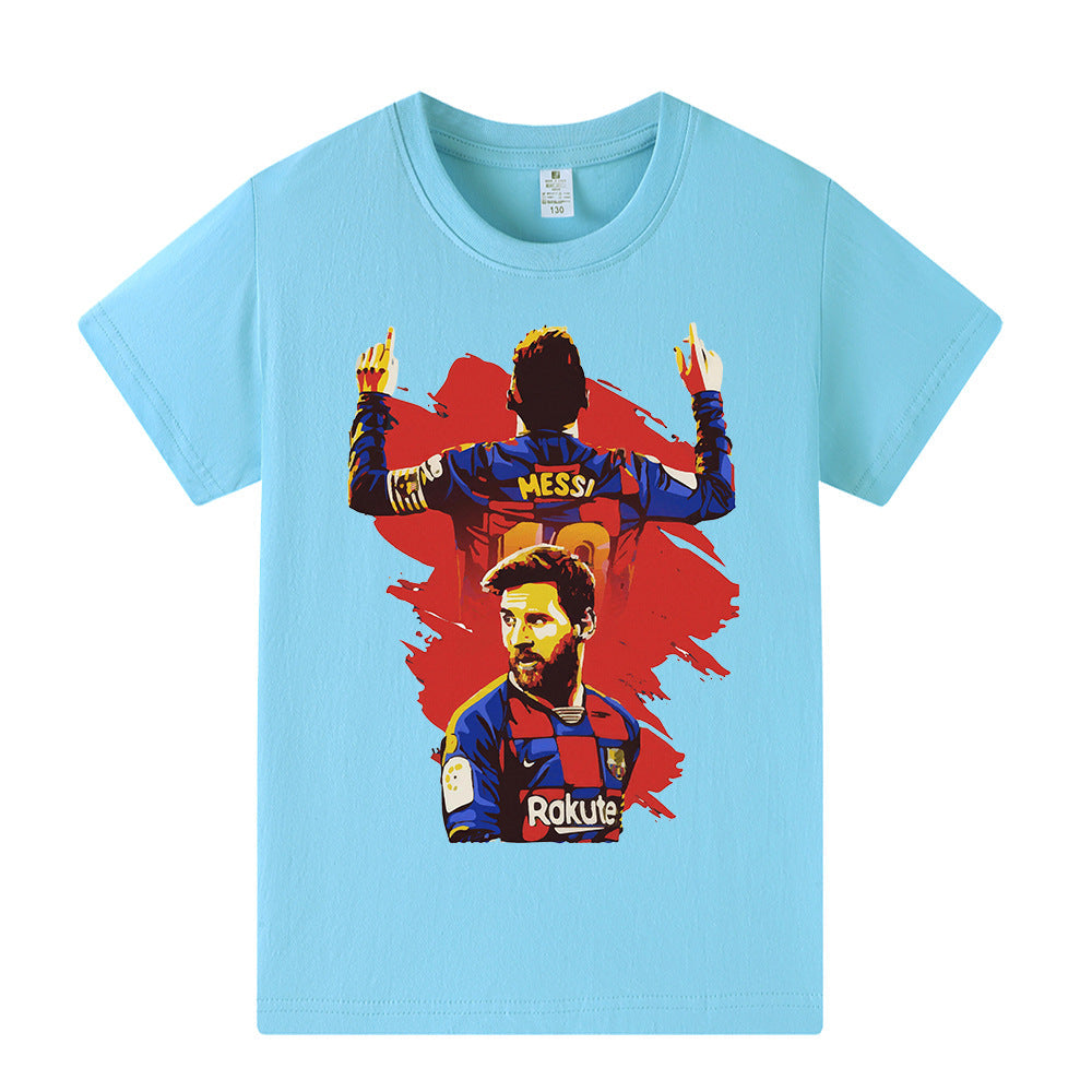 Lionel Messi T-shirt de Foot Enfant - Barcelone
