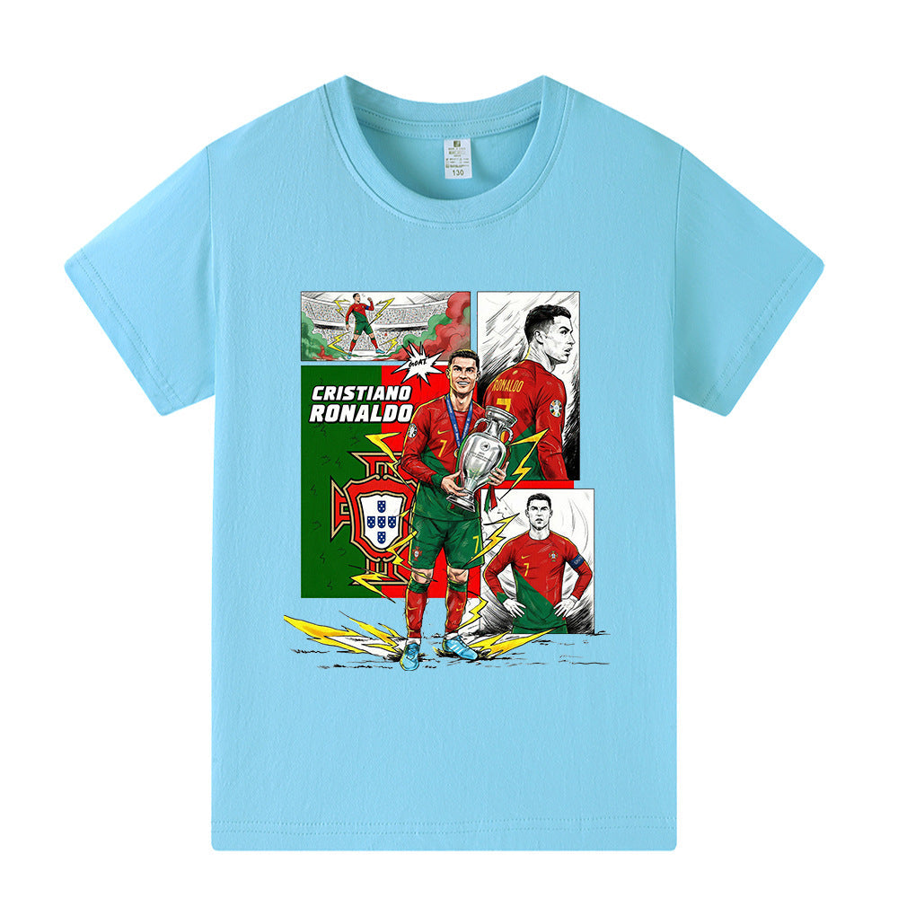 Cristiano Ronaldo T-shirt de Foot Enfant - Portugal - Confortable