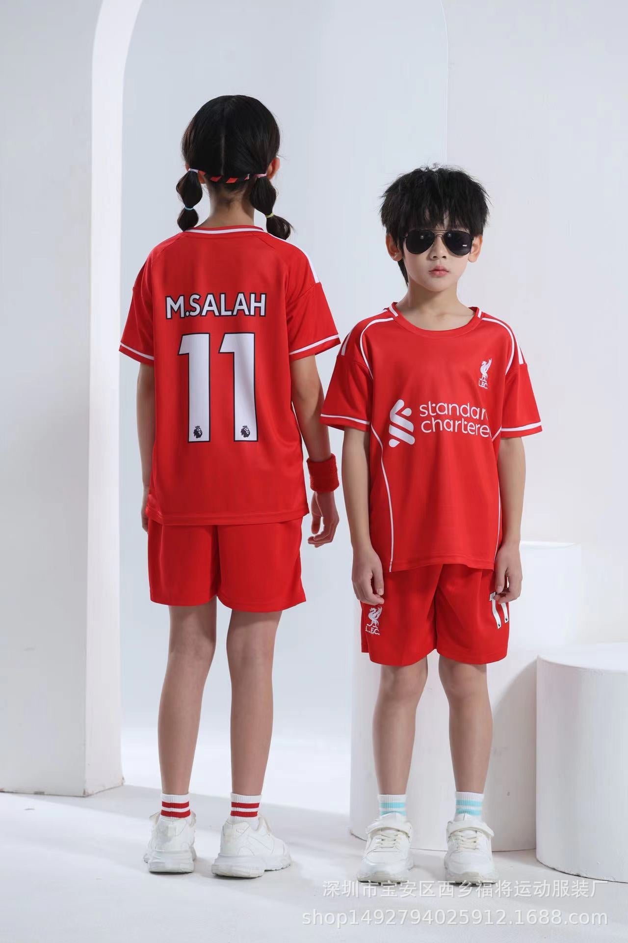 Salah Maillot de Foot Enfant - Maillot et Short