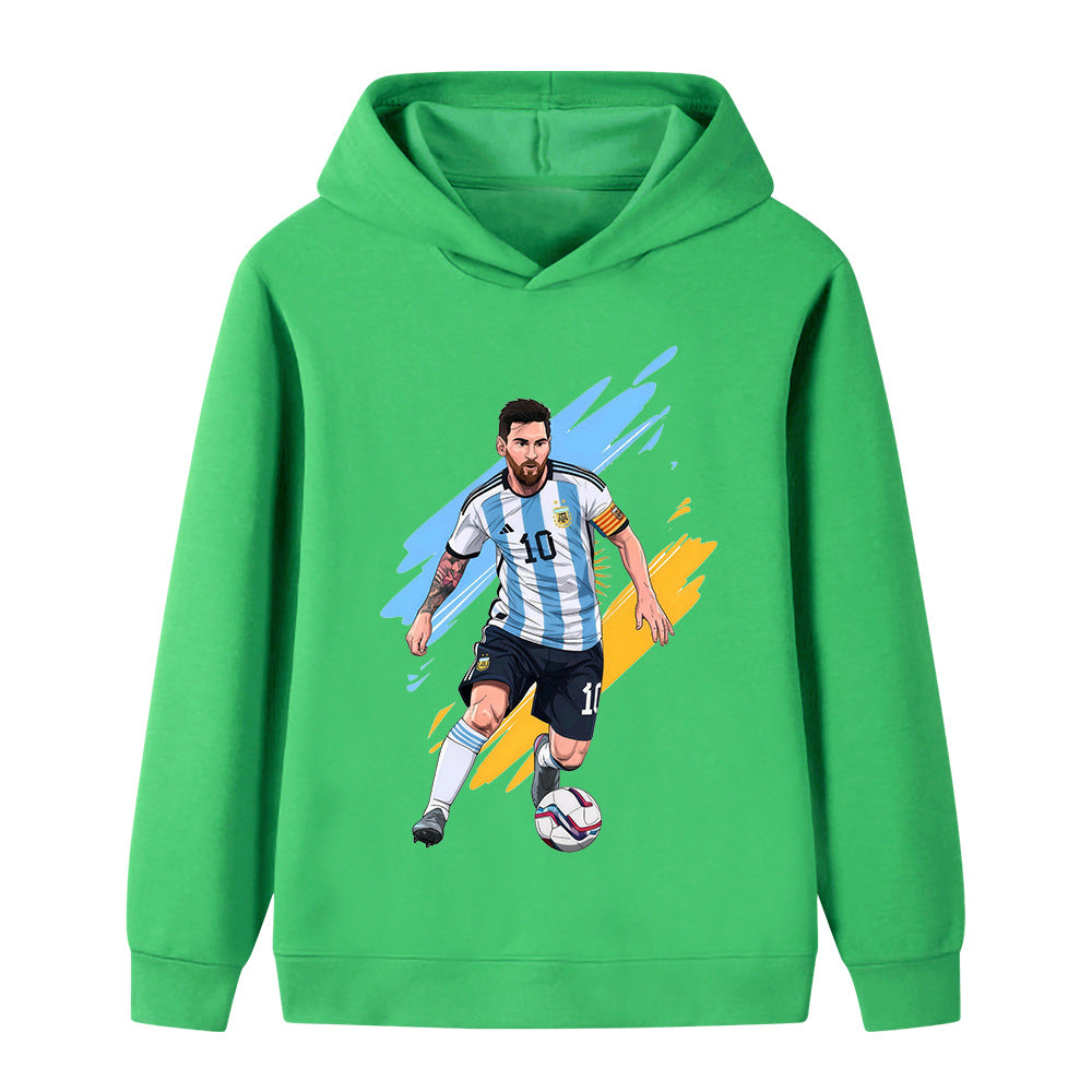 Lionel Messi Sweat à Capuche Foot Enfant - Doux