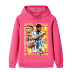 Lionel Messi Sweat à Capuche Foot Enfant - pour le Quotidien