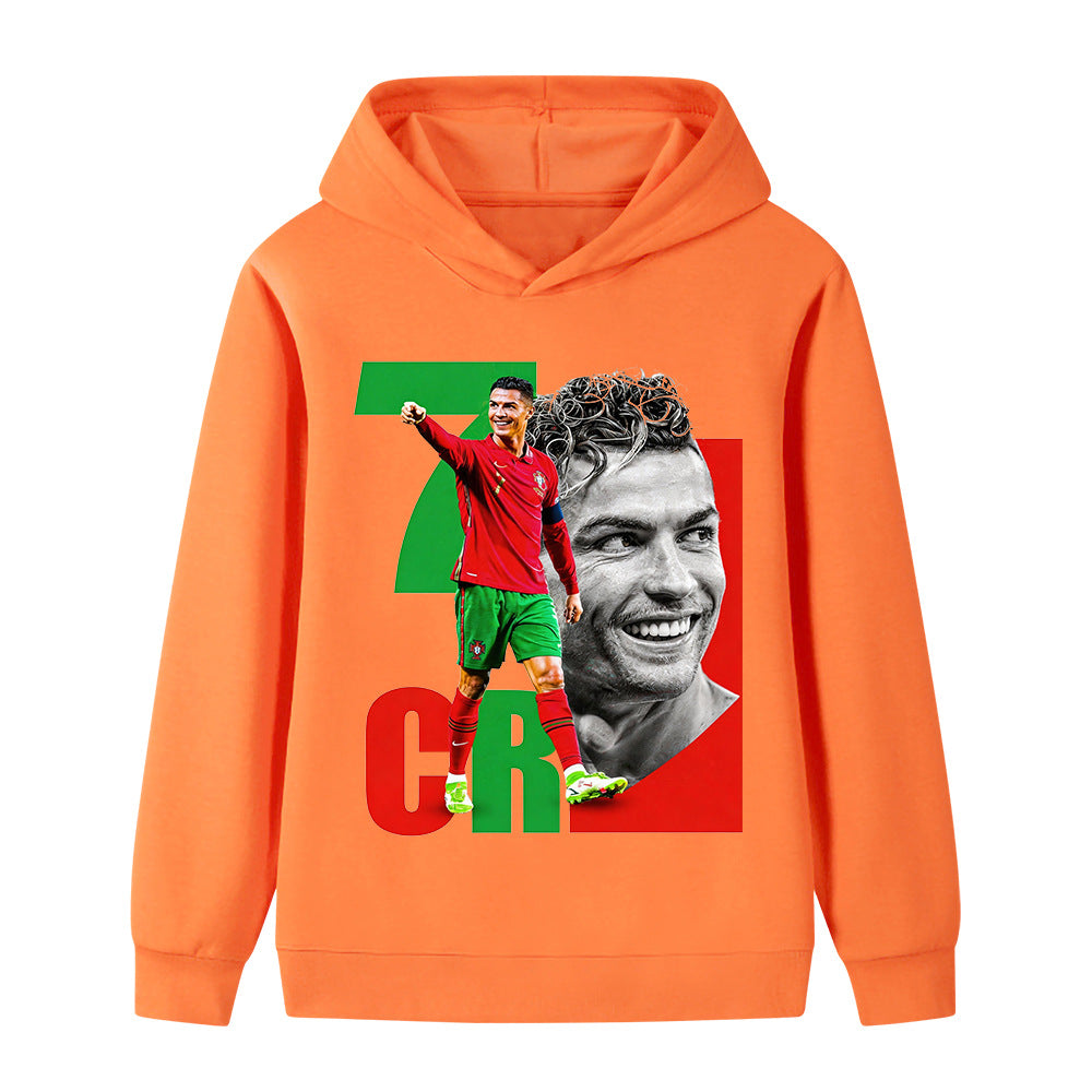 Cristiano Ronaldo Sweat à Capuche Foot Enfant - Portugal - Doux