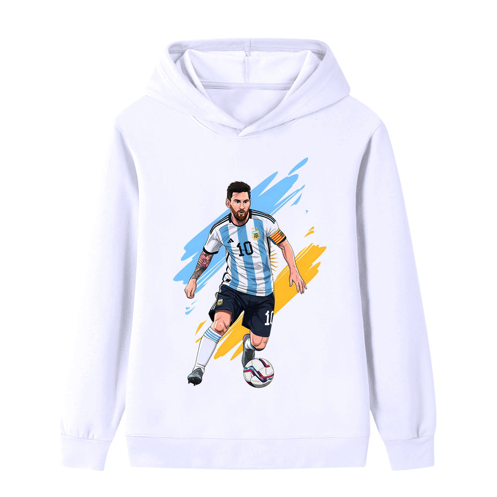 Lionel Messi Sweat à Capuche Foot Enfant - Doux