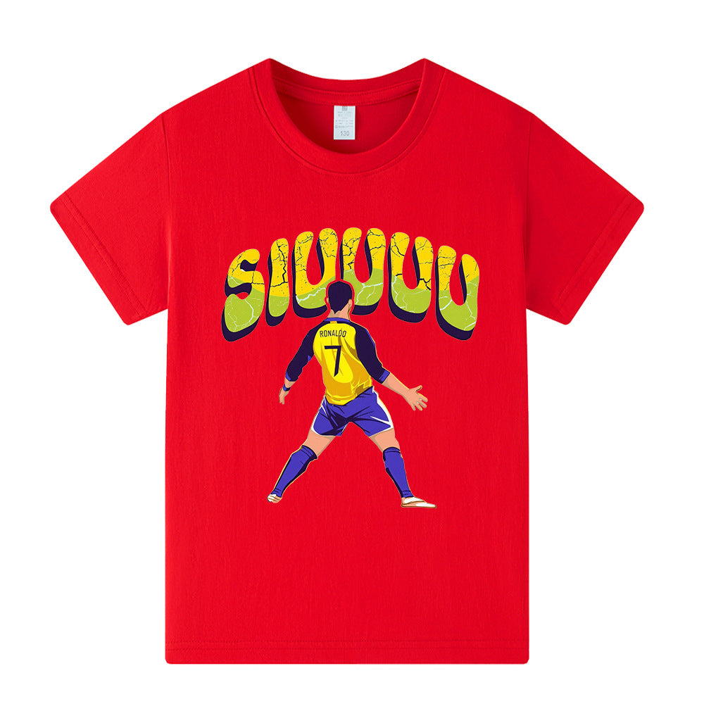 Cristiano Ronaldo T-shirt de Foot Enfant - Design