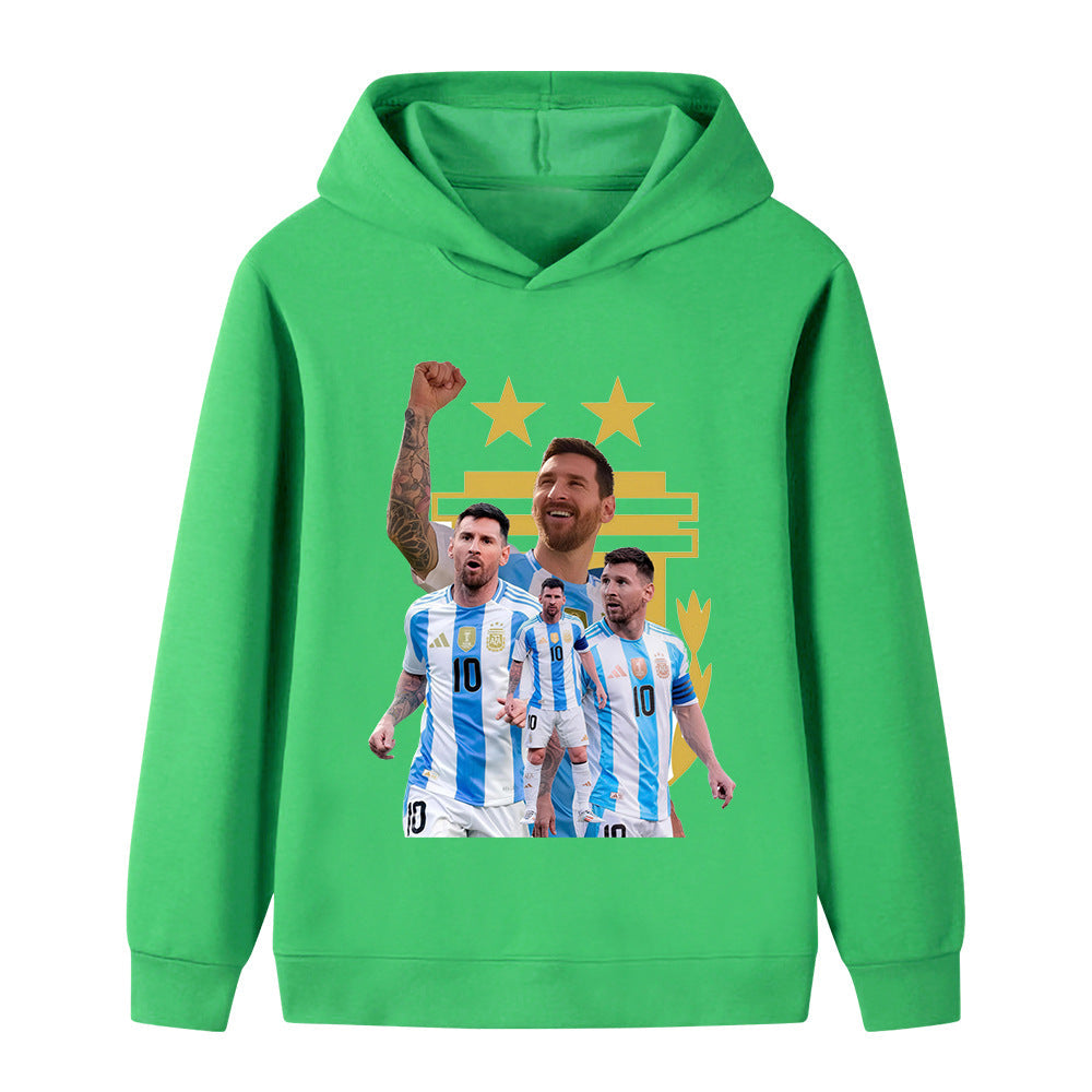 Messi Sweat à Capuche Foot Enfant - Design