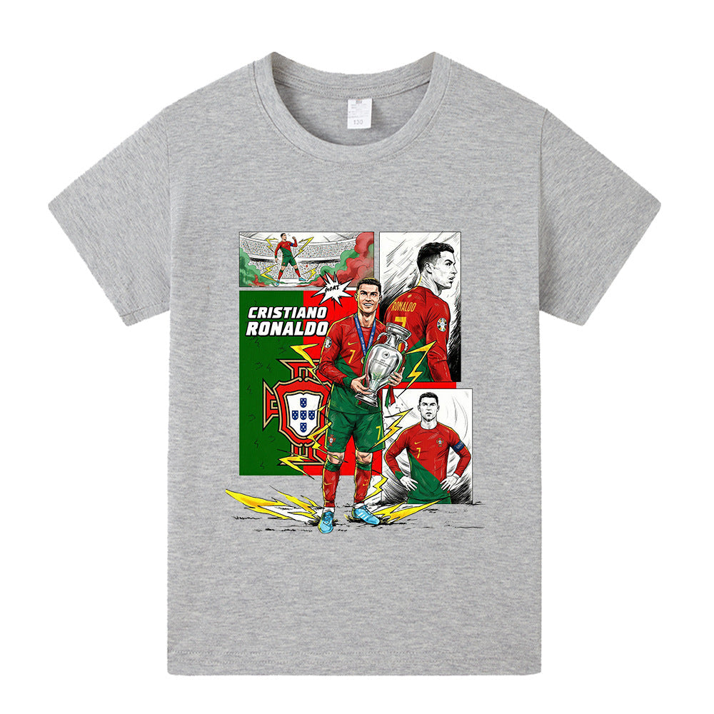 Cristiano Ronaldo T-shirt de Foot Enfant - Portugal - Confortable