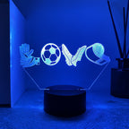 Foot Lampe LED 3D Illusion - Veilleuse - Veilleuse