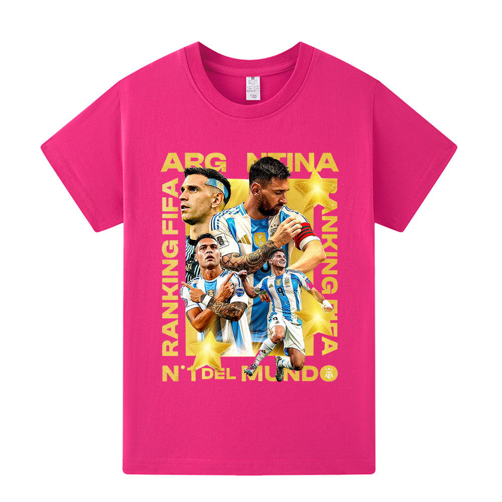Lionel Messi T-shirt de Foot Enfant - Design