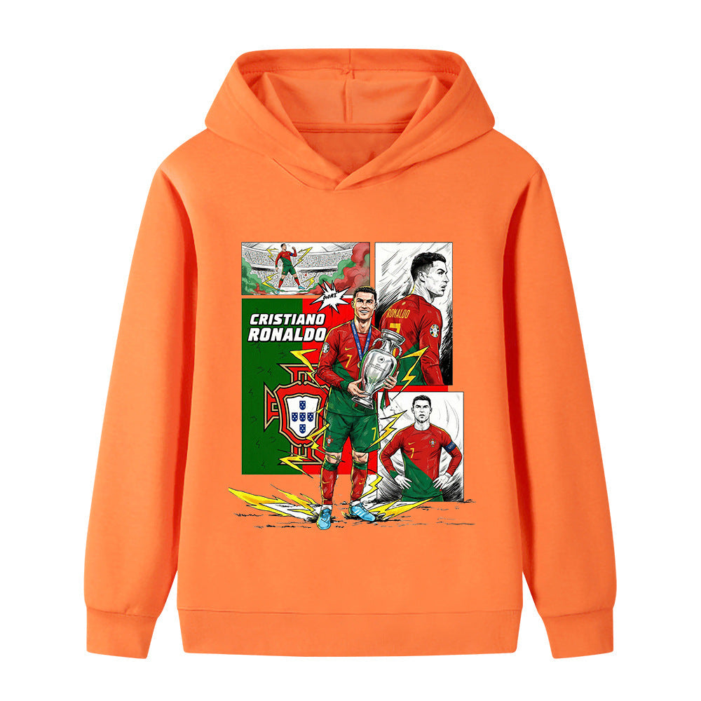Cristiano Ronaldo Sweat à Capuche Foot Enfant - Portugal - Sportif
