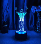 Lionel Messi Lampe LED 3D Illusion - Veilleuse - avec Télécommande