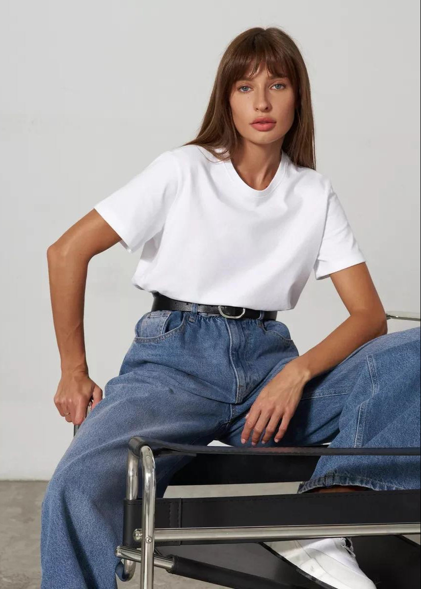 Emma | T-shirt Classique à Manches Courtes Tendance Éclatant
