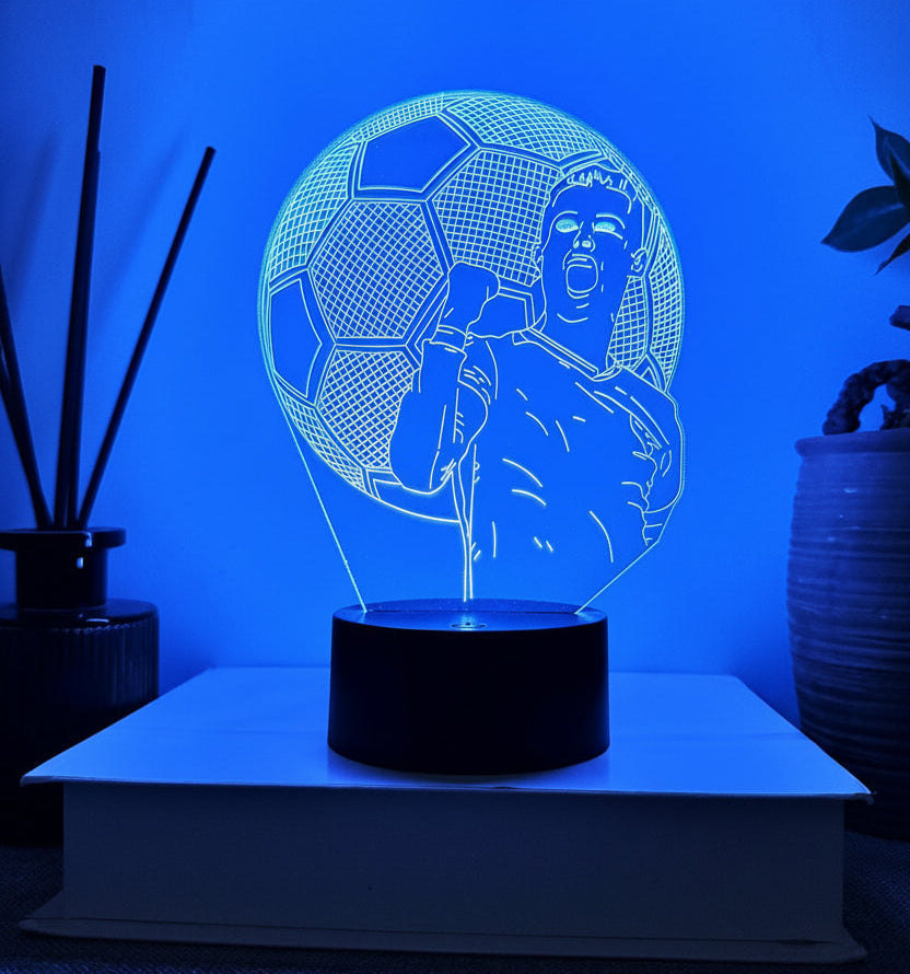 Ronaldo Lampe LED 3D Illusion - Veilleuse