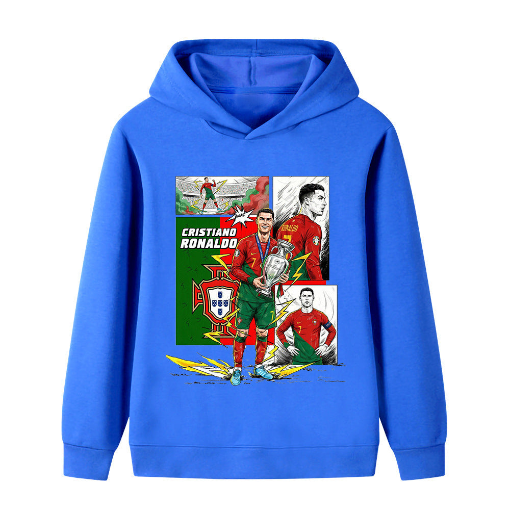 Cristiano Ronaldo Sweat à Capuche Foot Enfant - Portugal - Sportif