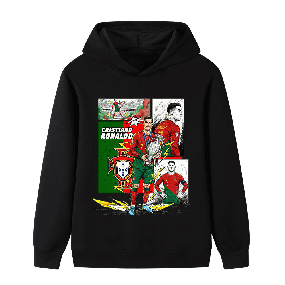 Cristiano Ronaldo Sweat à Capuche Foot Enfant - Portugal - Sportif