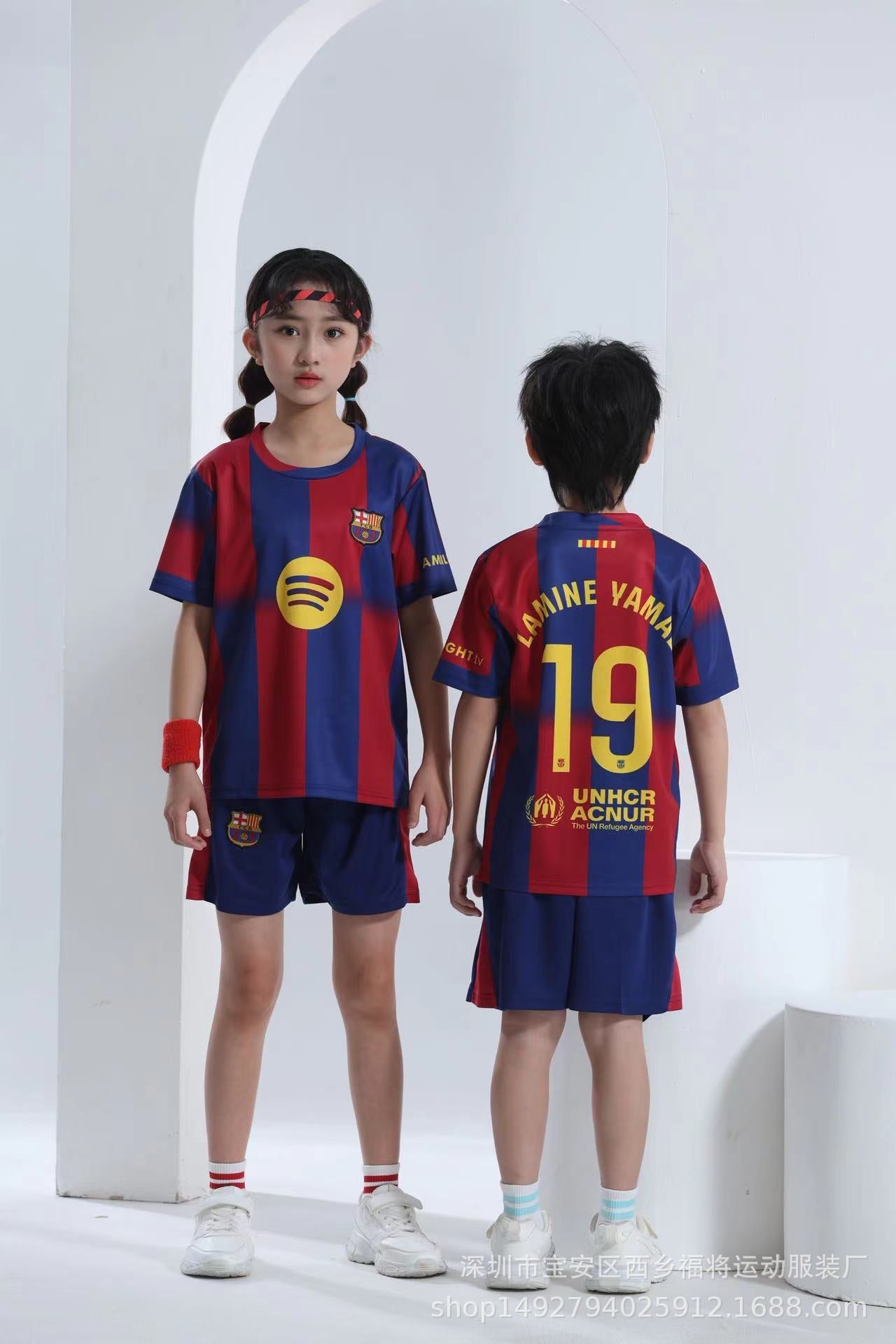 Lamine Yamal Maillot de Foot Enfant - Maillot et Short