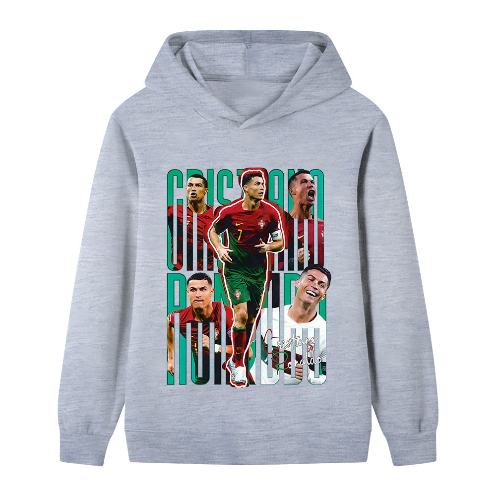 Ronaldo Sweat à Capuche Foot Enfant - Portugal - Doux