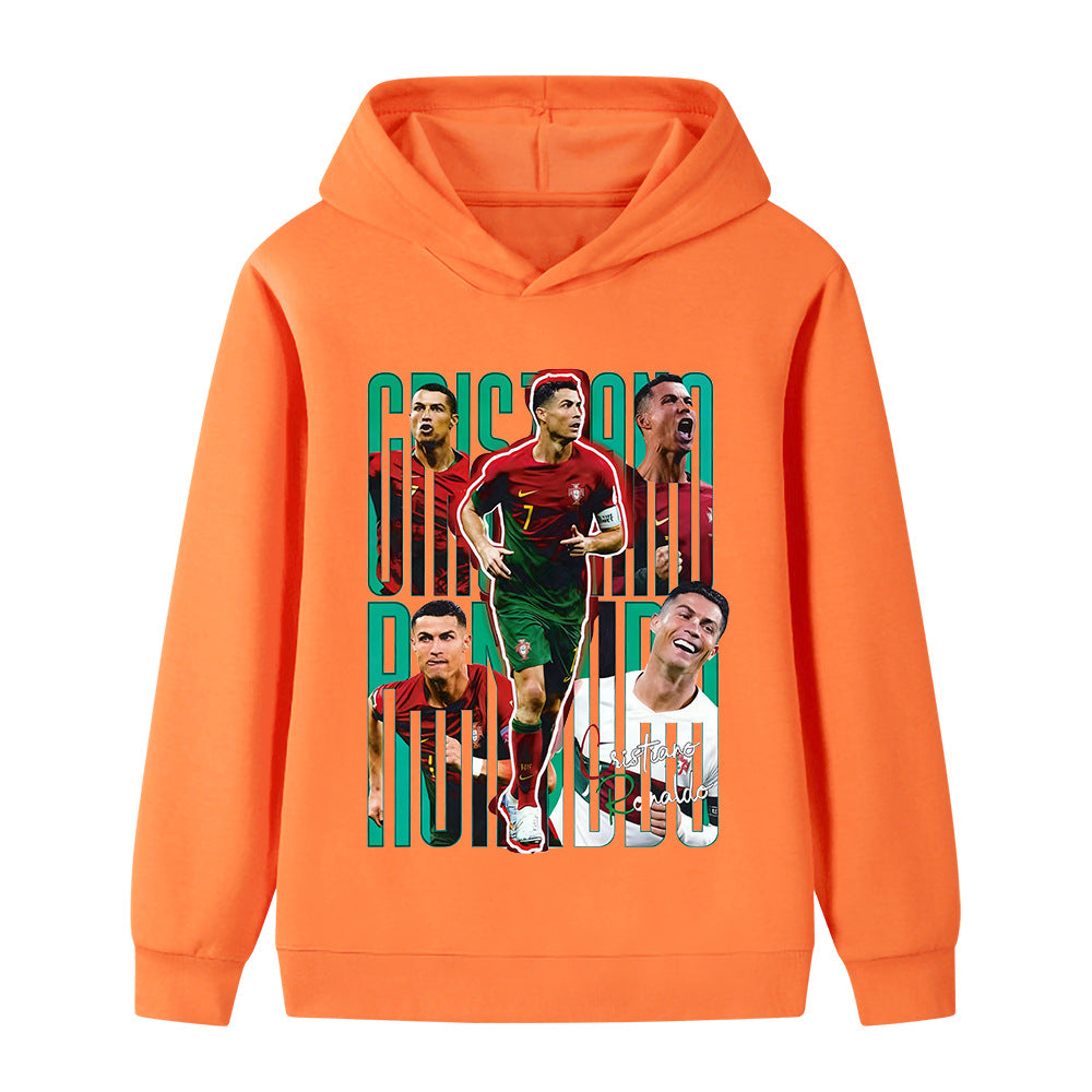 Ronaldo Sweat à Capuche Foot Enfant - Portugal - Doux