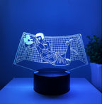 Foot Lampe LED 3D Illusion - Veilleuse - avec Télécommande