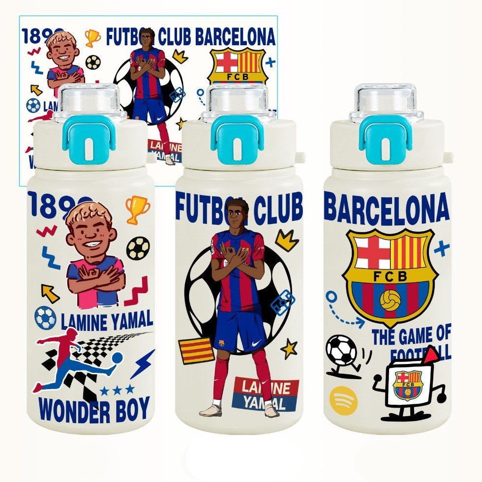 Gourde Isotherme Lamine Yamal Barcelone - Acier Inoxydable