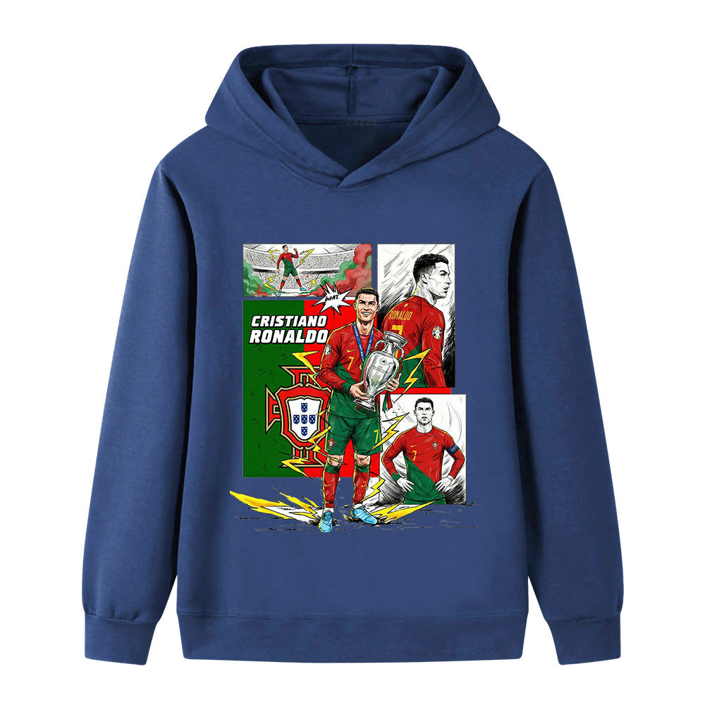 Cristiano Ronaldo Sweat à Capuche Foot Enfant - Portugal - Sportif