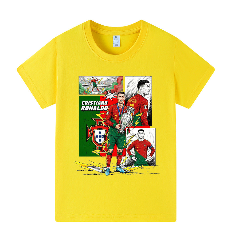 Cristiano Ronaldo T-shirt de Foot Enfant - Portugal - Confortable