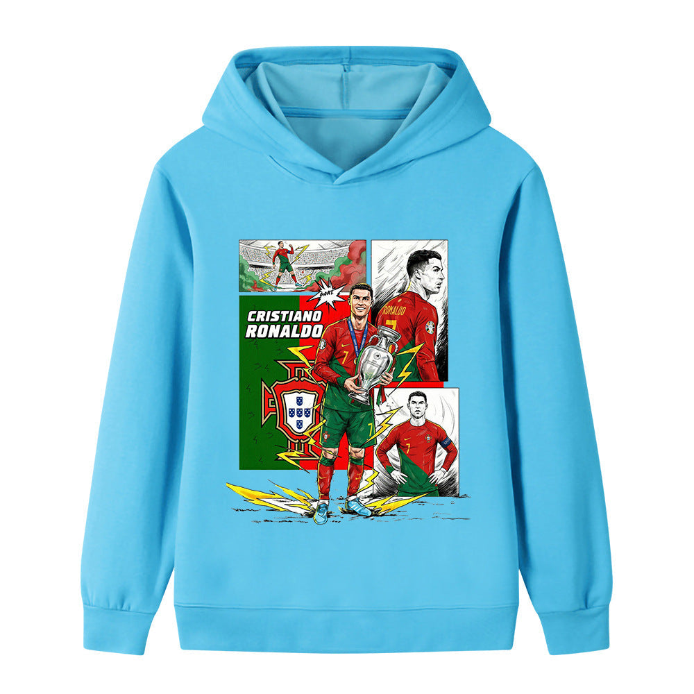 Cristiano Ronaldo Sweat à Capuche Foot Enfant - Portugal - Sportif