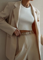 Camille | Débardeur Sculpté Côtelé Tendance Effortless