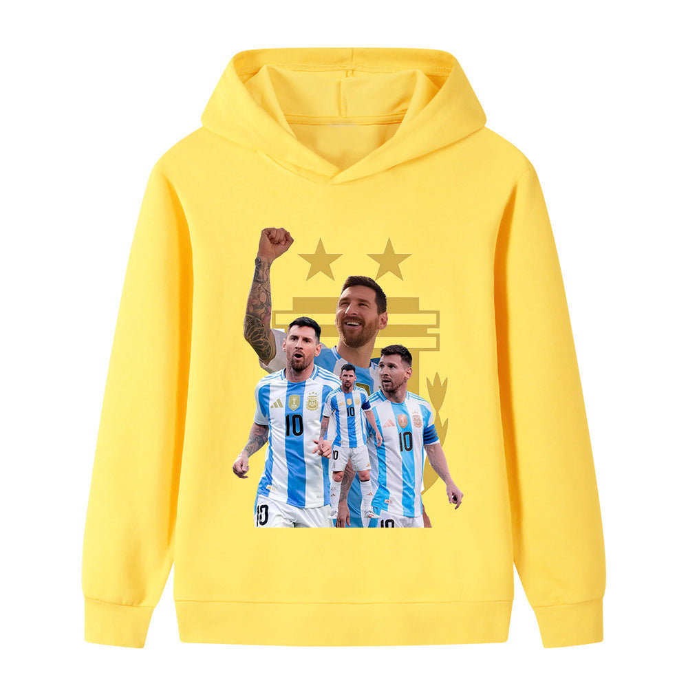 Messi Sweat à Capuche Foot Enfant - Design