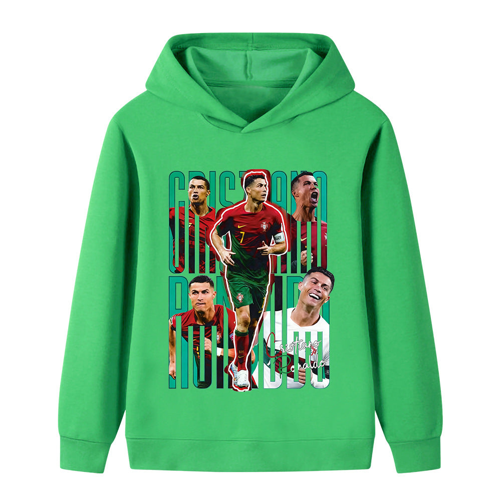 Ronaldo Sweat à Capuche Foot Enfant - Portugal - Doux