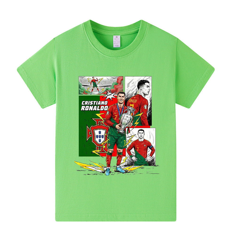 Cristiano Ronaldo T-shirt de Foot Enfant - Portugal - Confortable