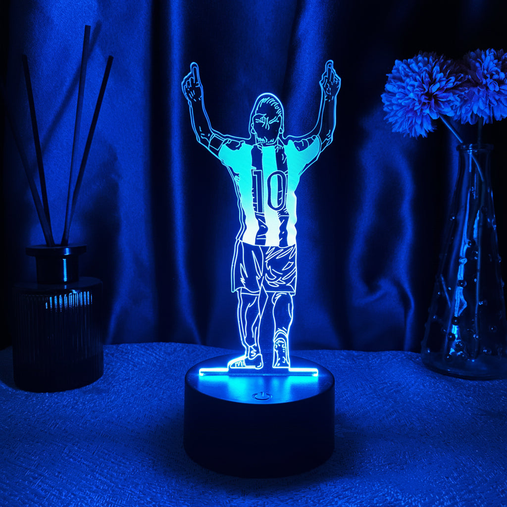 Messi Lampe LED 3D Illusion - Veilleuse