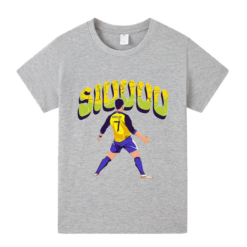 Cristiano Ronaldo T-shirt de Foot Enfant - Design