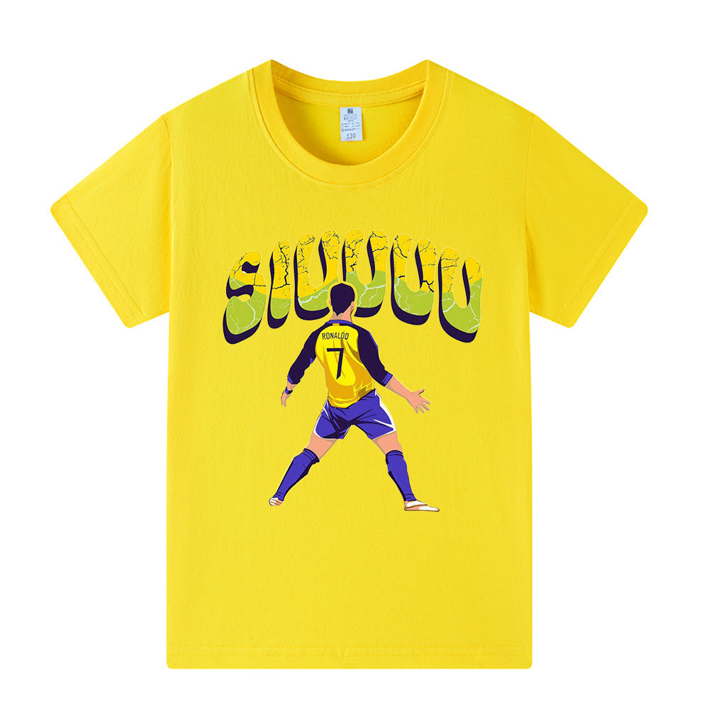 Cristiano Ronaldo T-shirt de Foot Enfant - Design